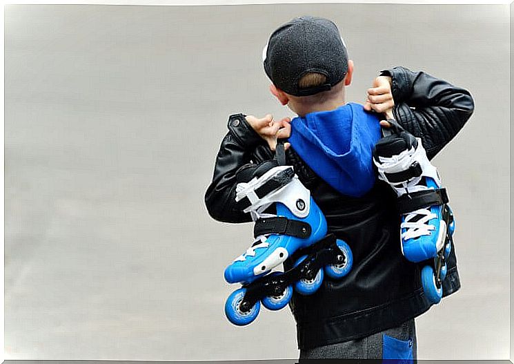 Child with skates