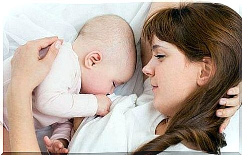 Breastfeeding the baby