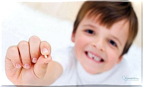 Baby teeth fall out at the age of six or seven.